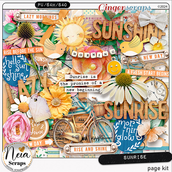 Sunrise - Page Kit - by Neia Scraps