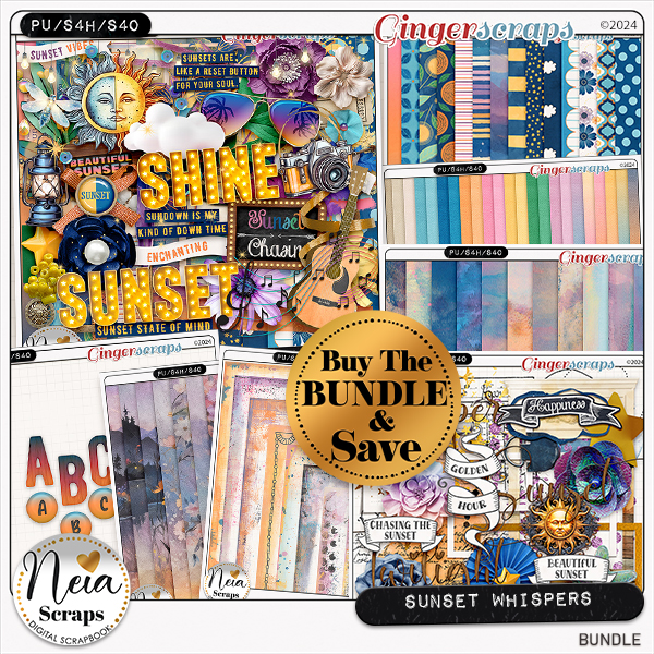 Sunset Whispers - Bundle - by Neia Scraps