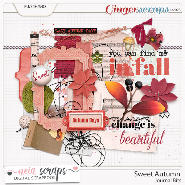 Sweet Autumn - Journal Bits - by Neia Scraps