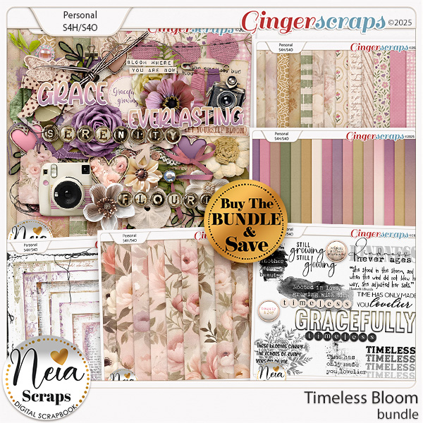 Timeless Bloom - Bundle - by Neia Scraps