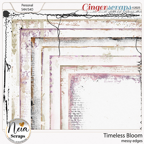 Timeless Bloom - Messy Edges - by Neia Scraps