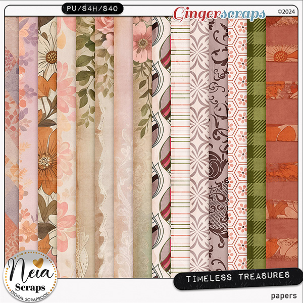 Timeless Treasures - Papers - by Neia Scraps