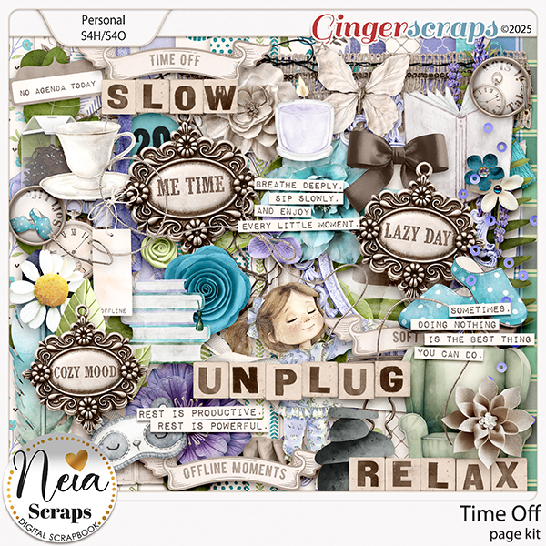 Time Off - Page Kit - by Neia Scraps