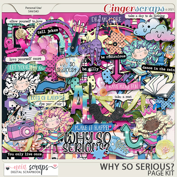 Why so Serious? - Page Kit - by Neia Scraps