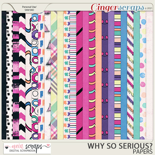 Why so Serious? - Papers - by Neia Scraps