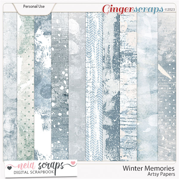 Winter Memories - Artsy Papers by Neia Scraps 