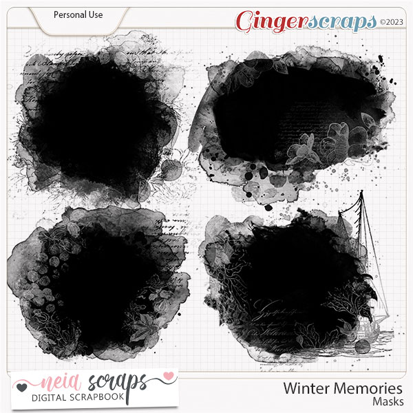Winter Memories - Masks by Neia Scraps