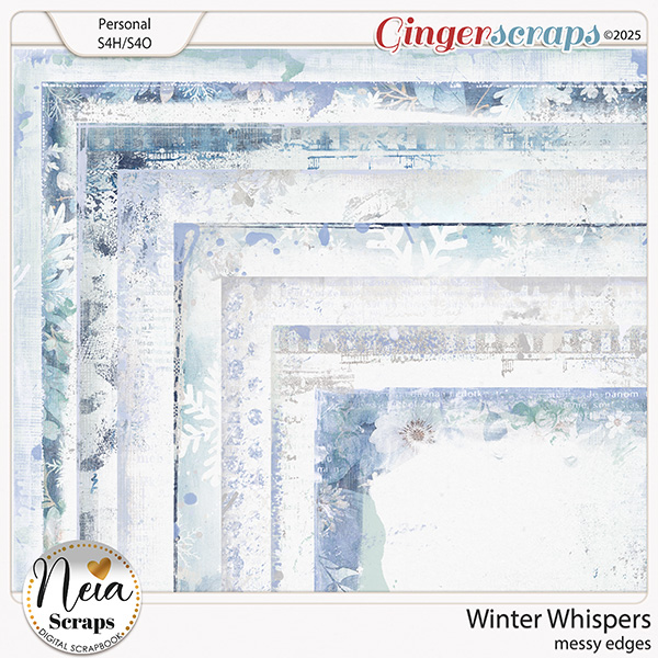 Winter Whispers -  Messy Edges - by Neia Scraps 