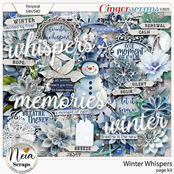 Winter Whispers - Page Kit - by Neia Scraps