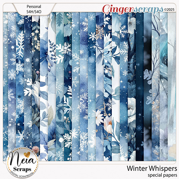 Winter Whispers - Special Papers - by Neia Scraps
