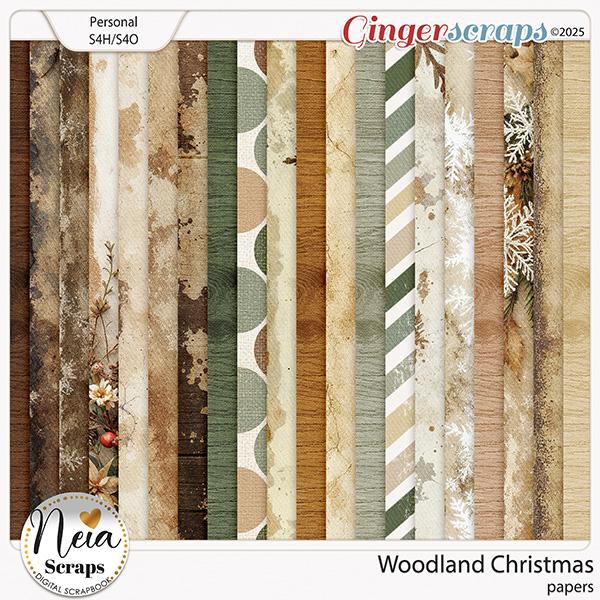 Woodland Christmas -  Papers - by Neia Scraps