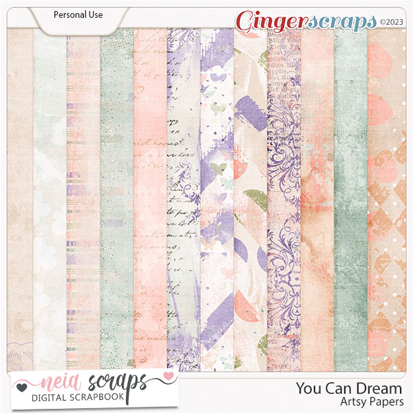 You Can Dream - Artsy Papers - by Neia Scraps