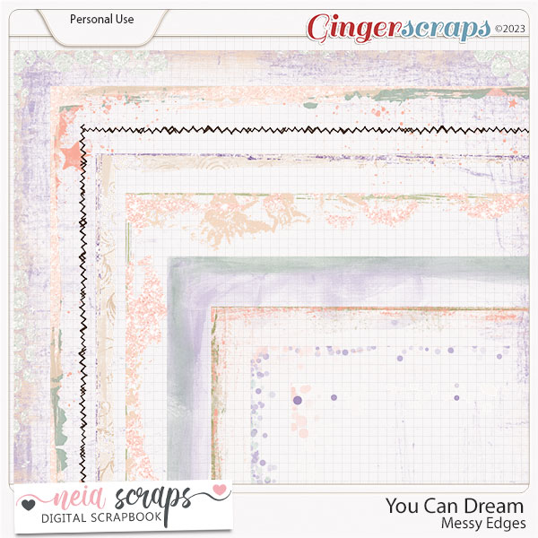 You Can Dream - Messy Edges - by Neia Scraps