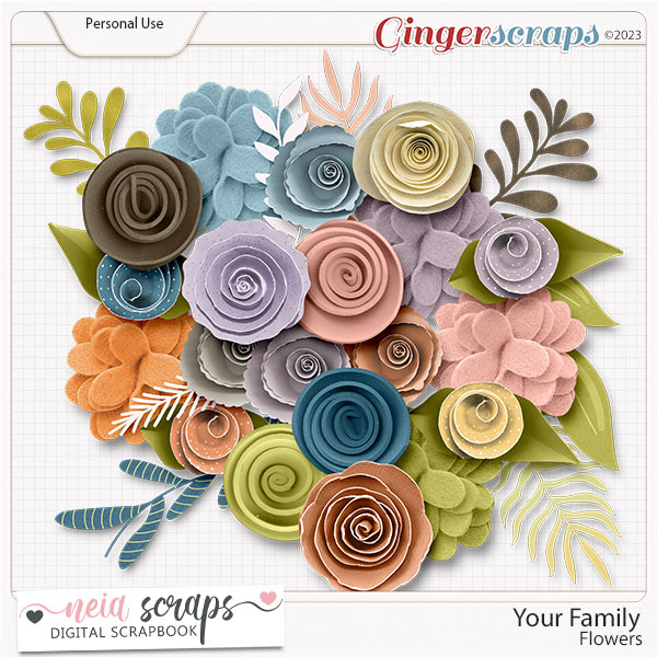 Your Family - Flowers - by Neia Scraps