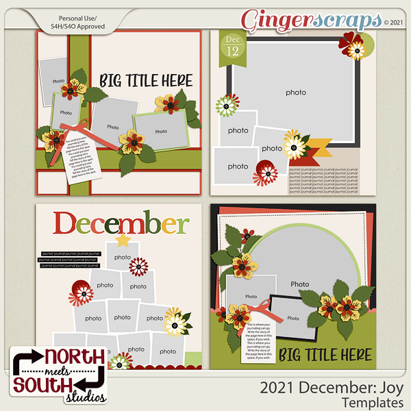 2021 December: Joy Templates by North Meets South Studios