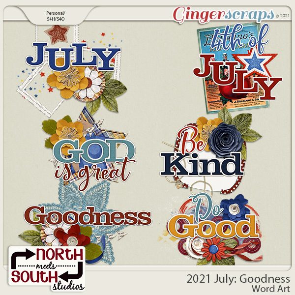 2021 July: Goodness Wordart by North Meets South Studios