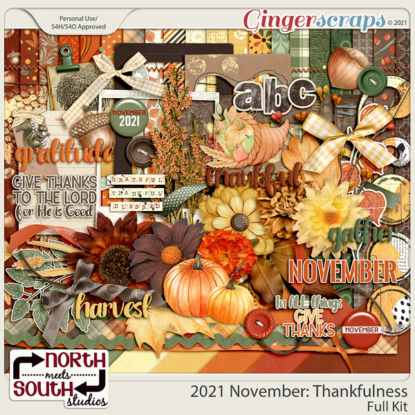 2021 November: Thankfulness Full Kit by North Meets South Studios