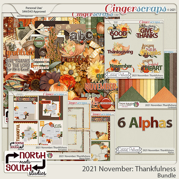 2021 November: Thankfulness Bundle by North Meets South Studios