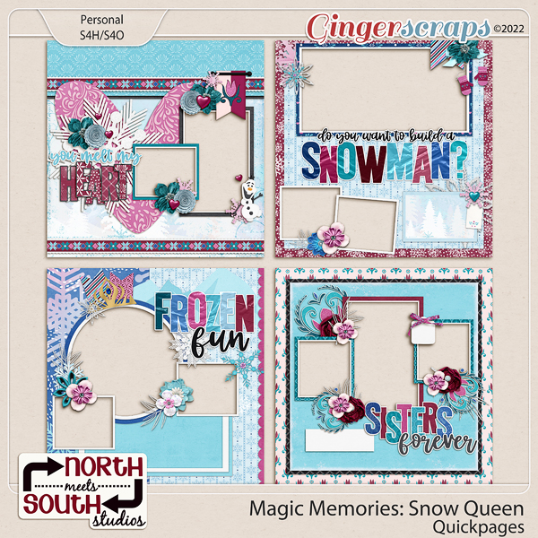 Magic Memories: Snow Queen Quickpages by North Meets South Studios