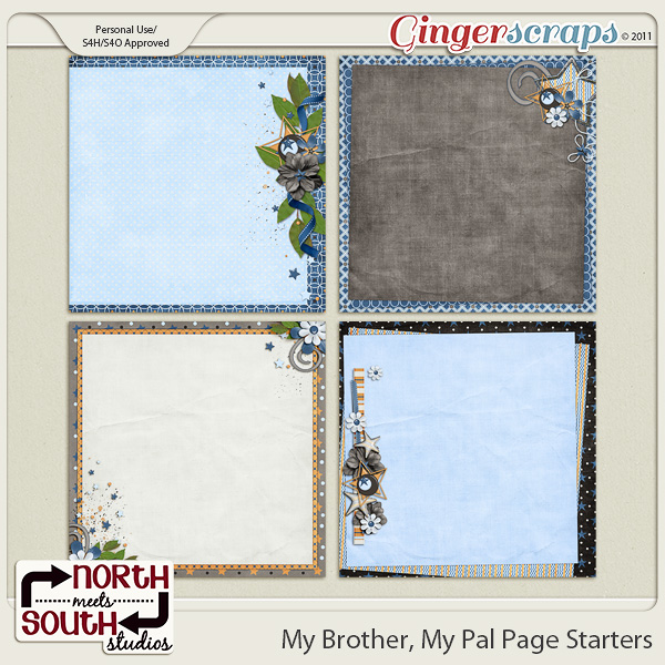 My Brother, My Pal {Page Starters} by North Meets South Studios