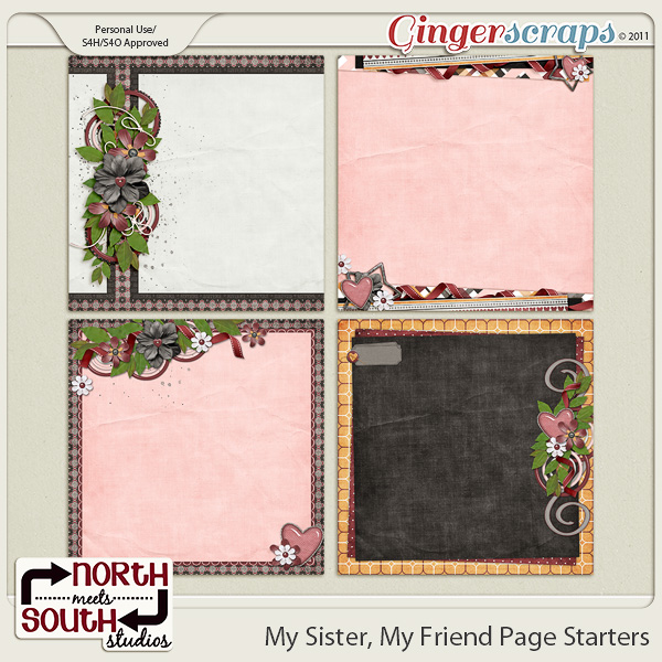 My Sister, My Friend {Page Starters} by North Meets South Studios