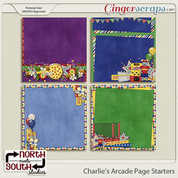 Charlie's Arcade {Page Starters} by North Meets South Studios