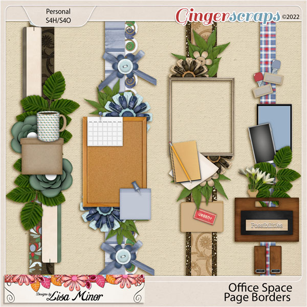 Office Space Page Borders from Designs by Lisa Minor