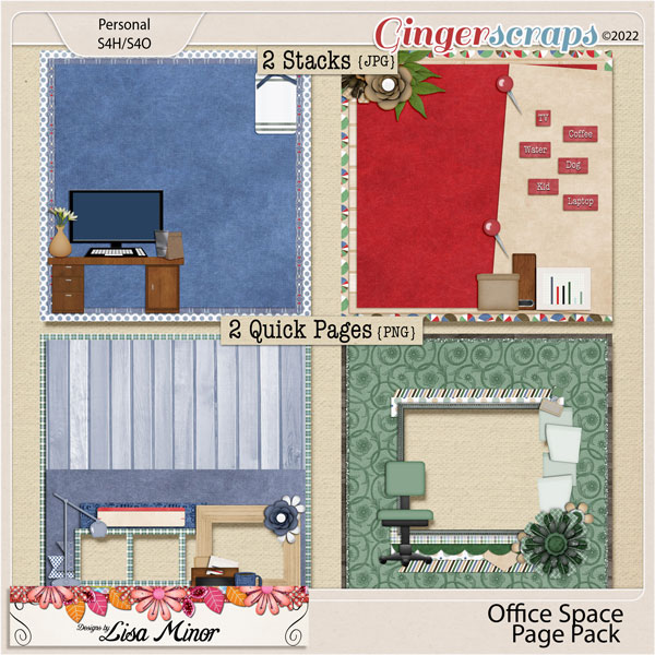 Office Space Page Pack from Designs by Lisa Minor