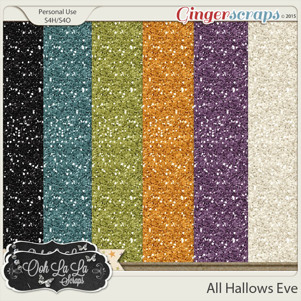 All Hallows Eve Glitter Sheets