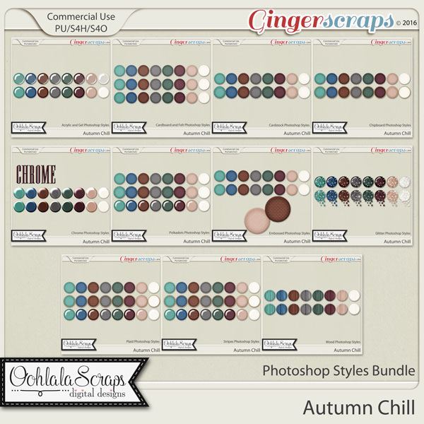 Autumn Chill CU Photoshop Styles Bundle