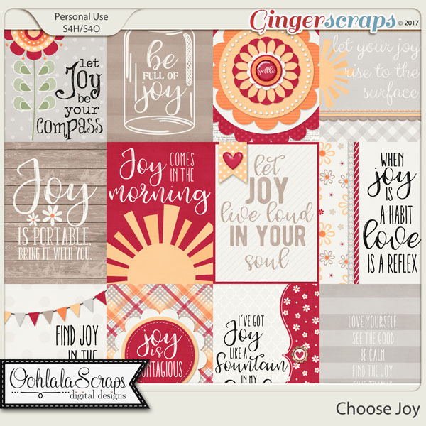 Choose Joy Pocket Scrap Cards