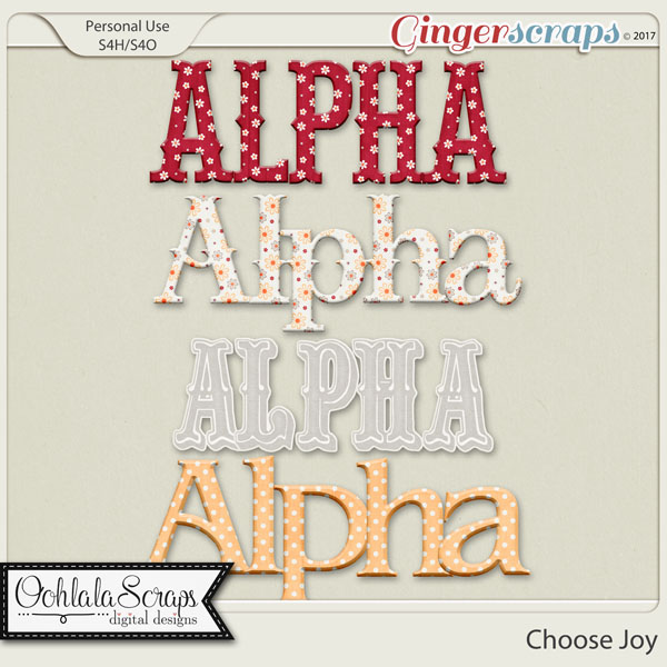 Choose Joy Alphabets