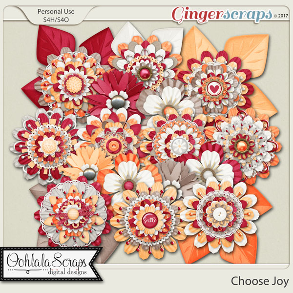 Choose Joy Layered Flowers