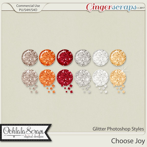 Choose Joy CU Glitter Photoshop Styles