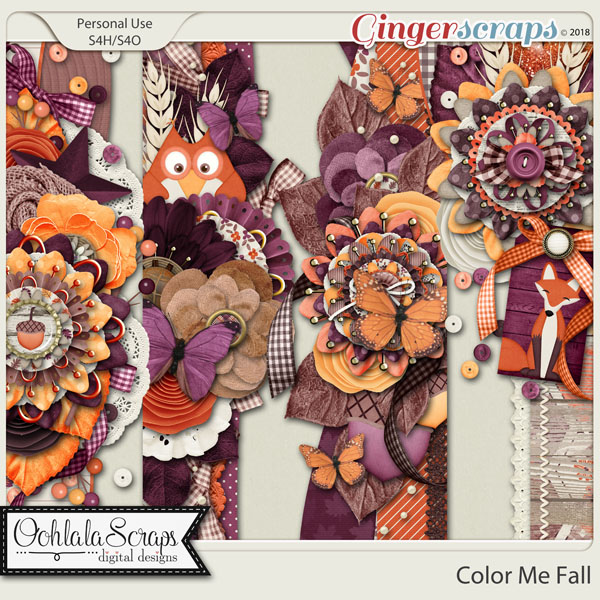 Color Me Fall Page Borders
