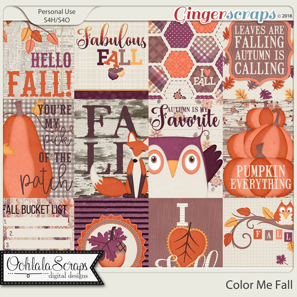 Color Me Fall Pocket Scrap Cards