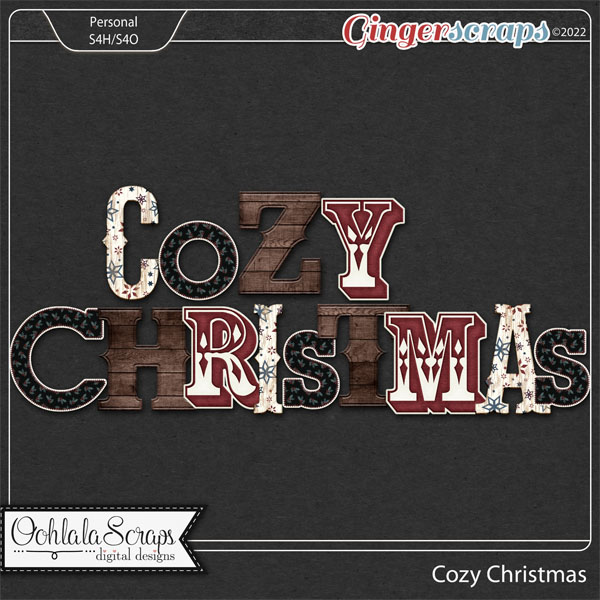 Cozy Christmas Alphabets Pack