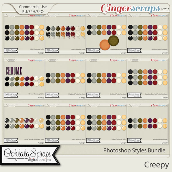 Creepy CU Photoshop Styles Bundle