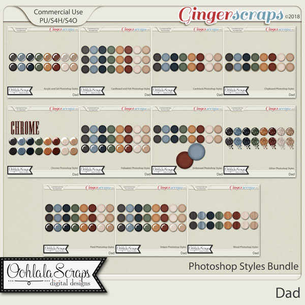 Dad CU Photoshop Styles Bundle