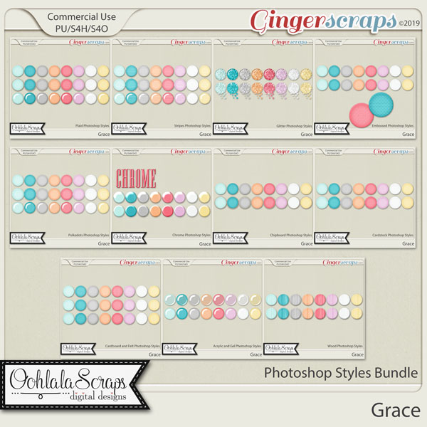 Grace CU Photoshop Styles Bundle