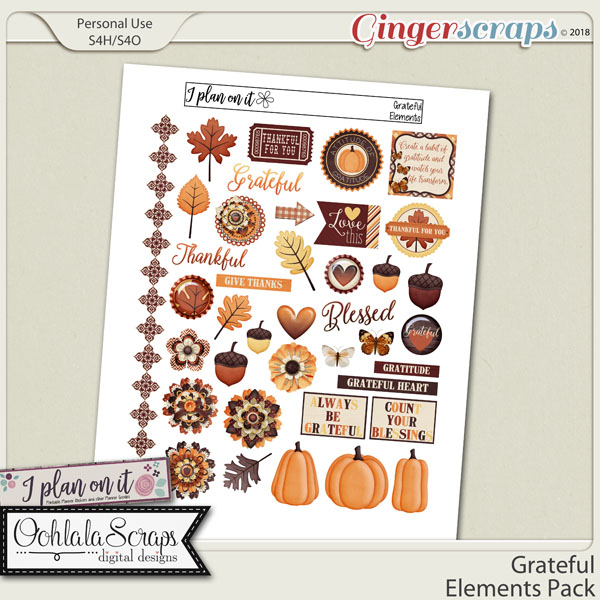 Grateful Planner Elements Pack