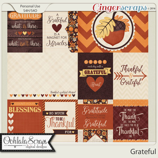 Grateful Journal and Pocket Scrap Cards