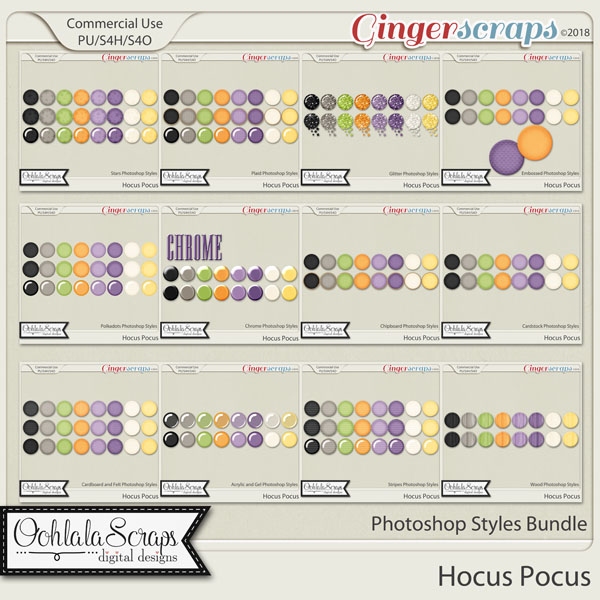 Hocus Pocus Cu Photoshop Styles Bundle