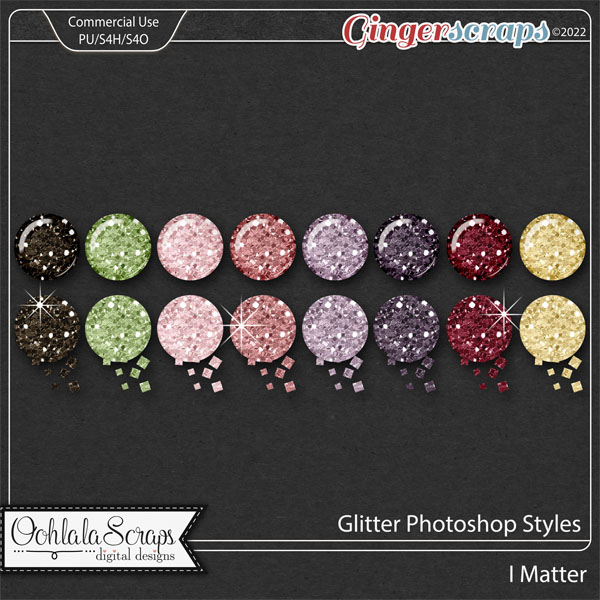 I Matter Glitter CU Photoshop Styles