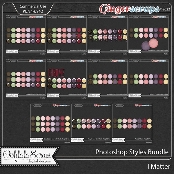 I Matter CU Photoshop Styles Bundle