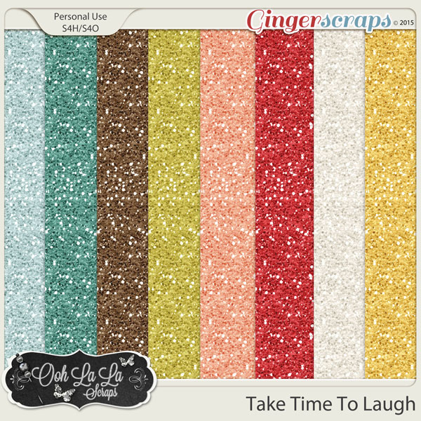 Take Time To Laugh Glitter Sheets