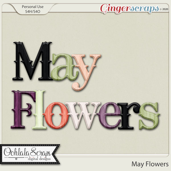 May Flowers Alphabets