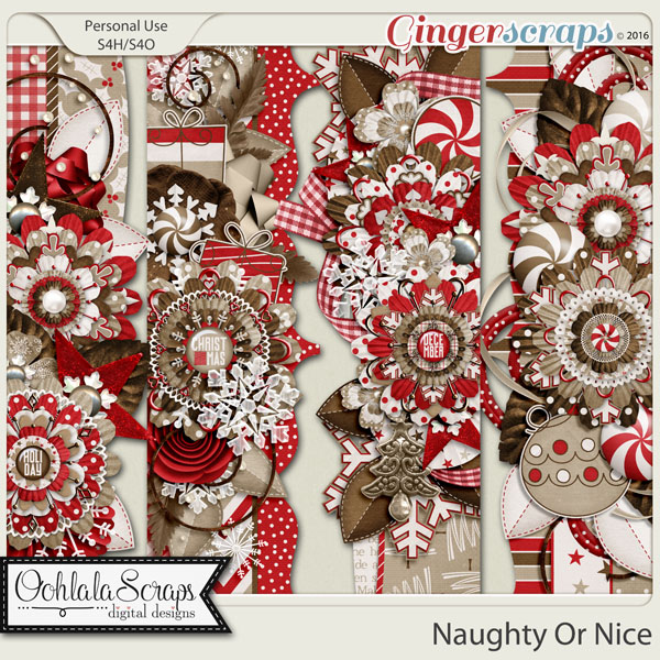 Naughty Or Nice Page Borders
