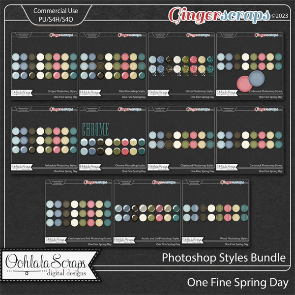 One Fine Spring Day CU Photoshop Styles Bundle