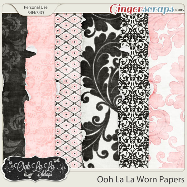 Ooh La La Worn Papers